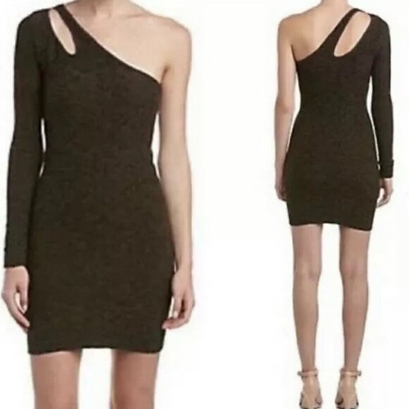 NWT BCBGeneration Mini Bodycon Dress in Licorice - Size M/L - Picture 1 of 7